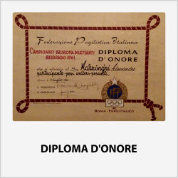 DIPLOMA D'ONORE